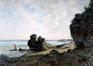 Ein schöner Morgen an der Küste der Bretagne, 1882 von Emmanuel Lansyer