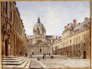 Der Hof der alten Sorbonne in Paris