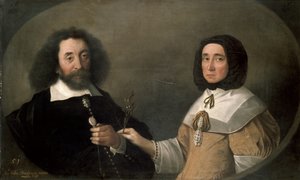 John Tradescant der Jüngere und Hester, seine zweite Frau
