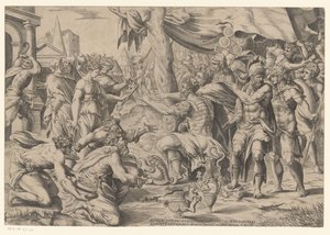 Scipio erhält Geschenke von Enea Vico (possibly)