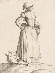 Kostümplatte: Galla Serva, ca. 1557-58 von Enea Vico