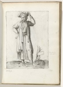 Spanischer Landmann ca. 1550 (Diversarum gentium nostrae aetatis habitus) von Enea Vico