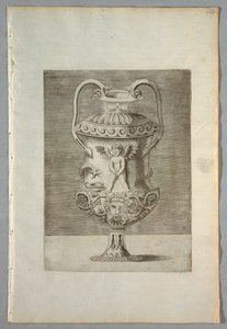 Vase (Tafel 9 einer Serie) von Enea Vico