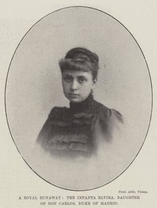 Eine königliche Ausreißerin, die Infantin Elvira, Tochter von Don Carlos, Herzog von Madrid von English Photographer