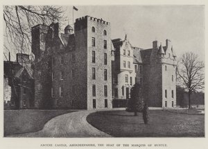 Aboyne Castle, Aberdeenshire, der Sitz des Marquis von Huntly
