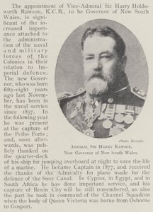 Admiral Sir Harry Rawson, neuer Gouverneur von New South Wales von English Photographer