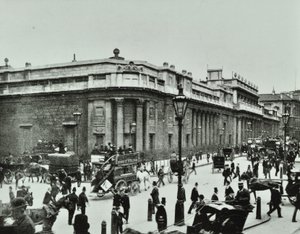 Bank of England, Threadneedle Street, City of London, 1890 von English Photographer