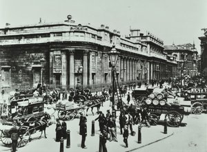Bank of England, Threadneedle Street, City of London, 1890 von English Photographer
