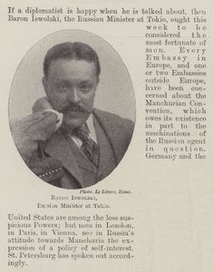 Baron Iswolski, russischer Minister in Tokio von English Photographer