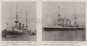 Belleville gegen Scotch Boilers, das Test-Rennen zwischen Kreuzern von Spithead nach Gibraltar