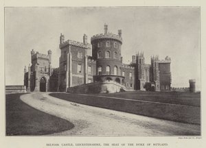 Belvoir Castle, Leicestershire, der Sitz des Duke of Rutland von English Photographer