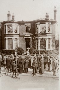 Pension an der Cromwell Road, beschädigt bei einem Zeppelinangriff auf Southend, Essex