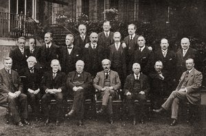 Erste Labour-Regierung Großbritanniens im Jahr 1924, aus Die Geschichte von fünfundzwanzig Jahren, veröffentlicht 1935