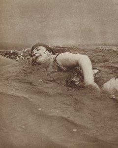 Britische Schwimmerin Ivy Hawke beim dritten Versuch, den Ärmelkanal zu durchschwimmen von English Photographer