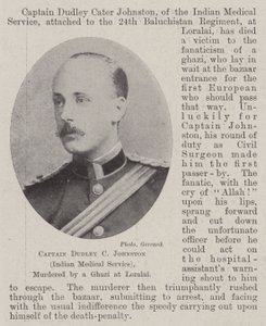 Kapitän Dudley C Johnston (Indischer Sanitätsdienst), ermordet von einem Ghazi in Loralai von English Photographer