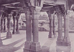 Geschnitzte Säulen, Panch-Mahal, Futtehpur-Sikri von English Photographer