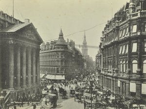 Cheapside, vom Mansion House, City of London, 1885
