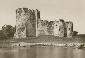 Chepstow Castle, vom Wassergraben