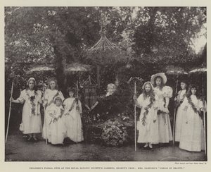 Kinderblumenfest in den Gärten der Royal Botanic Society, Regents Park, Mrs Garfords Traum von Schönheit von English Photographer