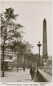 Cleopatras Nadel, Thames Embankment, London von English Photographer