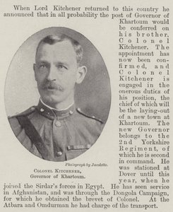 Oberst Kitchener, Gouverneur von Khartum