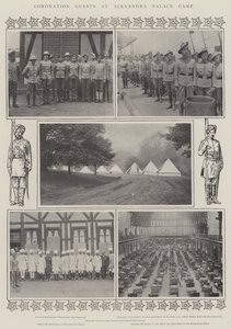 Krönungsgäste im Alexandra Palace Camp