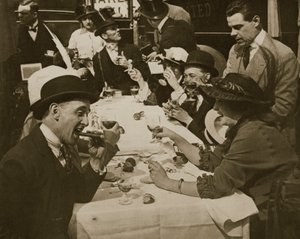 Derby Day Mittagessen, Druck von Horace W. Nichols, ca. 1910