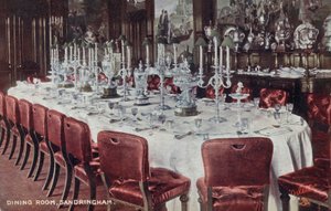 Speisesaal im Sandringham House, Norfolk von English Photographer