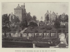 Drummond Castle, Perthshire, der Sitz des Earl of Ancaster von English Photographer