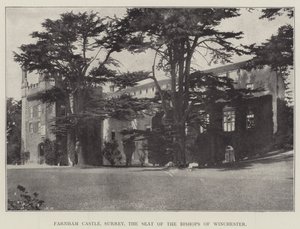 Farnham Castle, Surrey, der Sitz der Bischöfe von Winchester