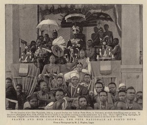 Frankreich und ihre Kolonien, das Nationalfest in Porto Novo von English Photographer