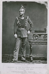 Frederick Hodges, Gründer der Freiwilligen Feuerwehr von England von English Photographer