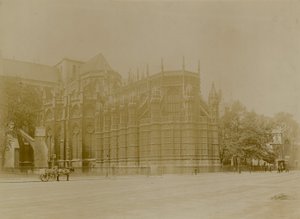 Allgemeine Ansicht der Poets Corner in der Westminster Abbey von English Photographer