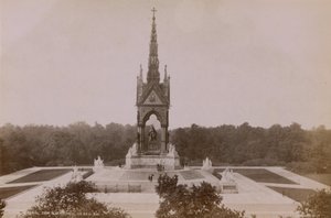 Gesamtansicht des Albert Memorial von English Photographer