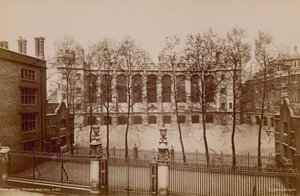 Gesamtansicht der Großen Halle der Christs Hospital von English Photographer