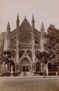 Allgemeine Ansicht des Nordportals der Westminster Abbey von English Photographer
