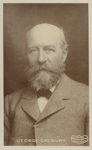 George Cadbury (1839-1922), englischer Schokoladenhersteller und Sozialreformer von English Photographer