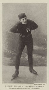 Henrik Lindahl, Meisterschlittschuhläufer, Gewinner der englischen Schlittschuhmeisterschaft von English Photographer