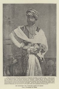 Seine Hoheit der Thakore Sahib von Morvi von English Photographer