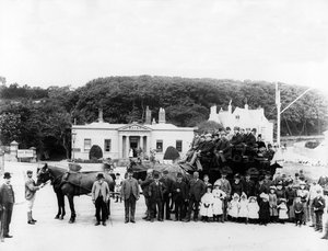 Ferienkutschen, um 1880er