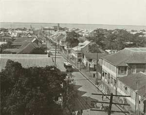 Jamaika: Old King Street Blick nach Süden, Kingston von English Photographer