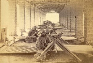Weber im Gefängnis von Karachi, 1873 von English Photographer