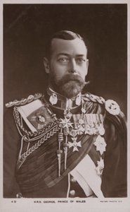 König George V, Prinz von Wales (s/w Foto) von English Photographer