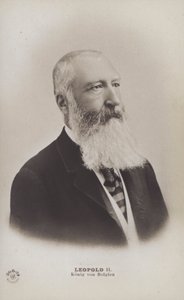 König Leopold II von Belgien (s/w Foto) von English Photographer