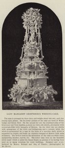 Lady Margaret Grosvenors Hochzeitstorte von English Photographer
