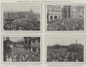 Ladysmith befreit, Feierlichkeiten in Pietermaritzburg, Durban und Kapstadt von English Photographer