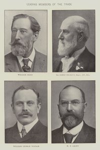 Führende Mitglieder des Lebensmittelhandels (s/w Foto) von English Photographer