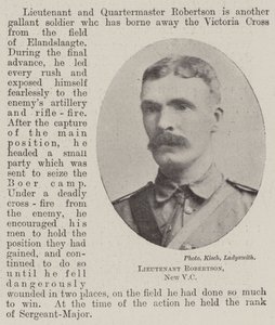 Leutnant Robertson, neues Victoria-Kreuz von English Photographer