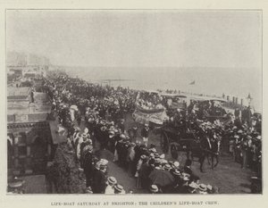 Life-Boat Saturday in Brighton, die Kinder-Rettungsboot-Crew von English Photographer