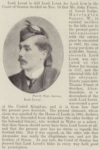 Lord Lovat von English Photographer
